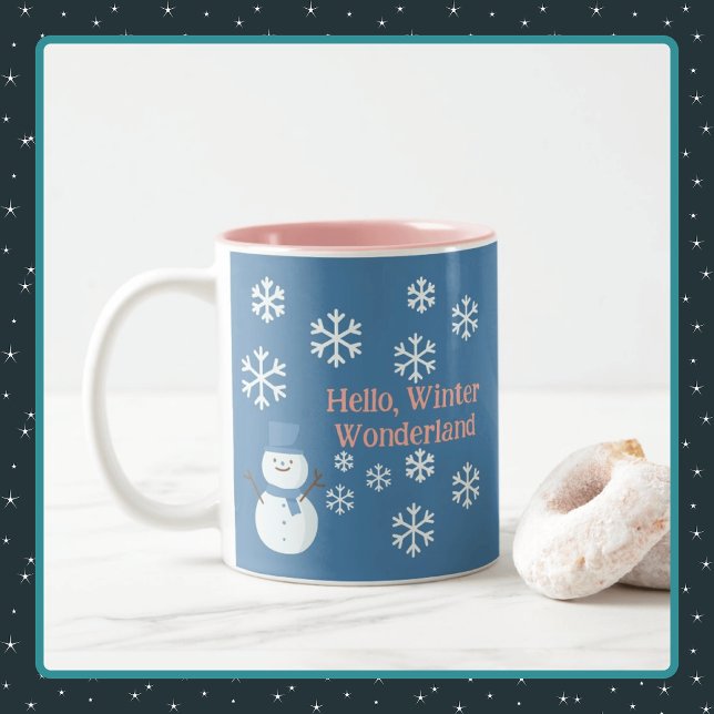 Taza Bicolor Hola, Winter Wonderland (Subido por el creador)