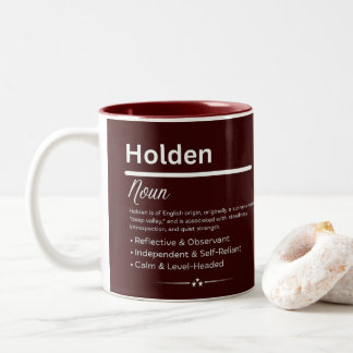 Taza Bicolor Holden Personalized Name