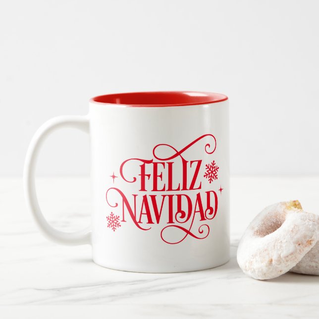 Taza Bicolor Holiday Coffee Mug (Con donut)