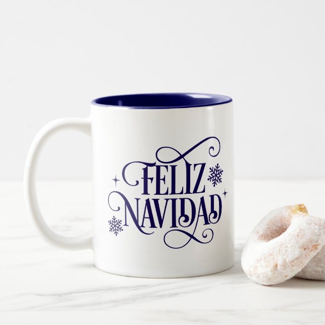 Taza Bicolor Holiday Coffee Mug (Con donut)