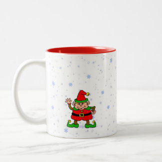 Taza Bicolor Holiday Elf Mug