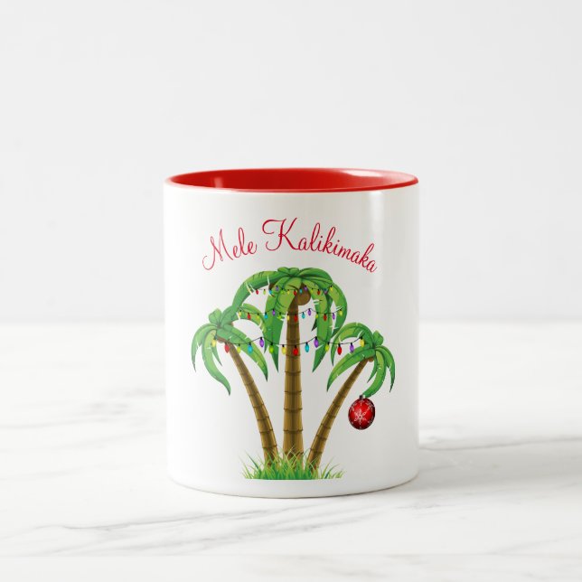 Taza Bicolor Holiday Mug Mele Kalikimaka (Centro)