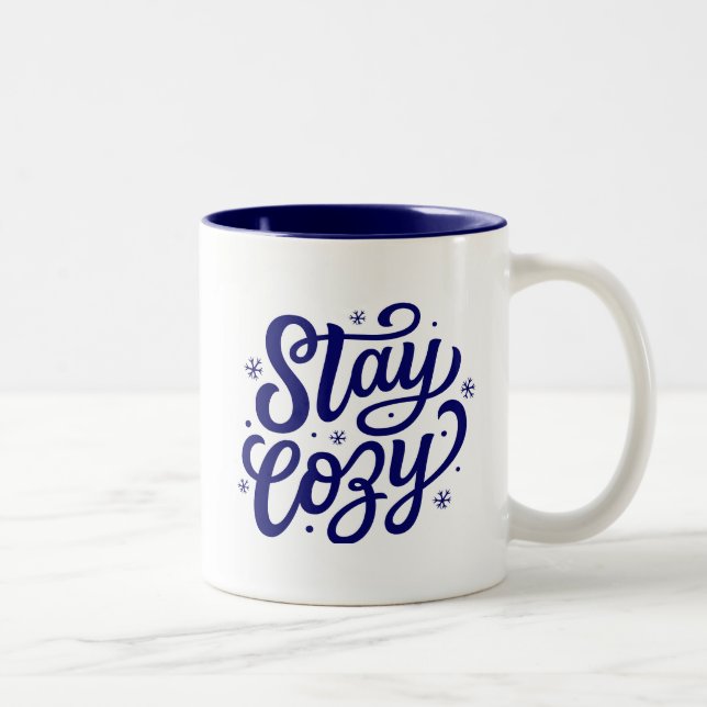Taza Bicolor Holiday Stay Cosy Coffee Mug (Derecha)