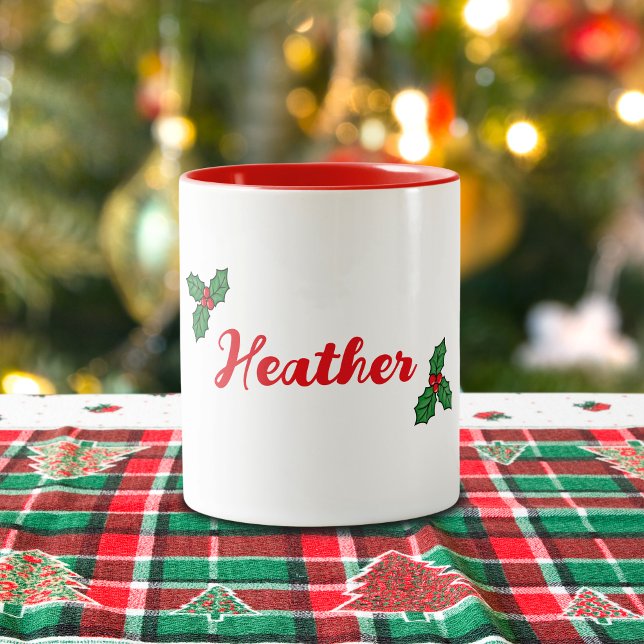 Taza Bicolor Holly Navidades Mug (Subido por el creador)