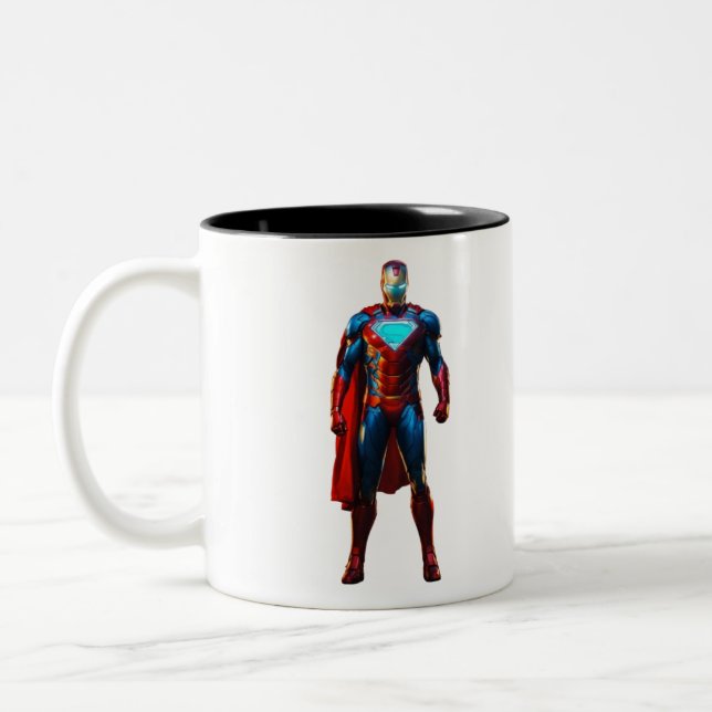 Taza Bicolor Hombre de hierro - Aparato de heroísmo elemental (Izquierda)