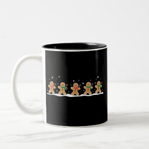 Taza Bicolor Hombre de Jengibre Lindo Panadero de Vacaciones de