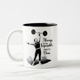 Taza Bicolor Hombre músculo, hombre fuerte, café, caverna, luch
