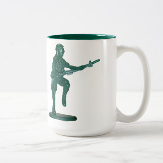 Taza Bicolor Hombre plástico verde del ejército