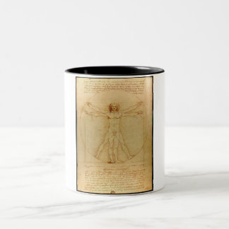 Taza Bicolor Hombre vitruviano, Leonardo Da Vinci