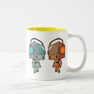 Taza Bicolor Hombres del paseo de la TV
