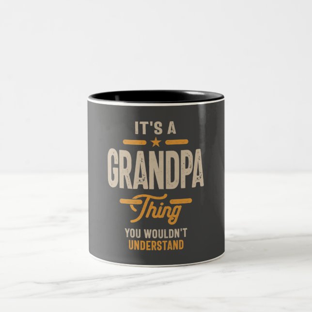 Taza Bicolor Hombres, es un abuelito... (Centro)