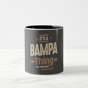 Taza Bicolor Hombres es un abuelo de papá gracioso de Bampa