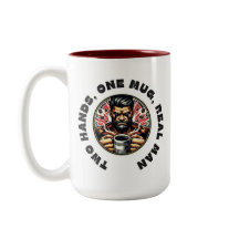 Hombres que aman tomar café con dos manos