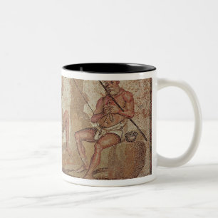 Taza Bicolor Hombres que pescan en el Nilo