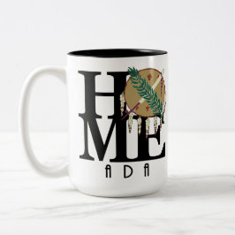 Taza Bicolor HOME Ada Oklahoma `5oz