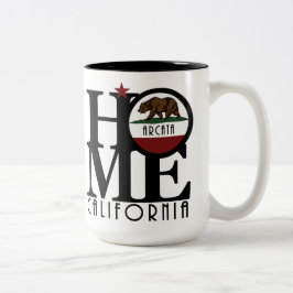 Taza Bicolor HOME Arcata California 15oz