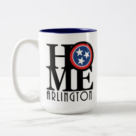 Taza Bicolor HOME Arlington Tennessee 15oz