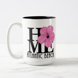 Taza Bicolor HOME Atlantic Beach 15oz hibisco rosa