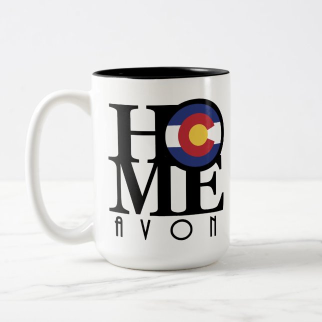 Taza Bicolor HOME Avon Colorado 15oz (Izquierda)