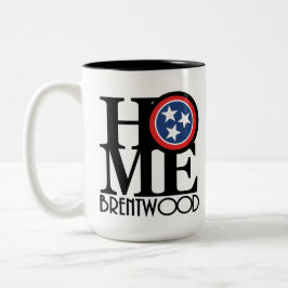 Taza Bicolor HOME Brentwood TN 15oz