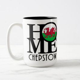 Taza Bicolor HOME Chepstow Wales 15oz