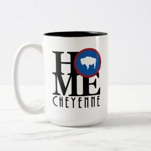 Taza Bicolor HOME cheyenne Wyoming 15oz