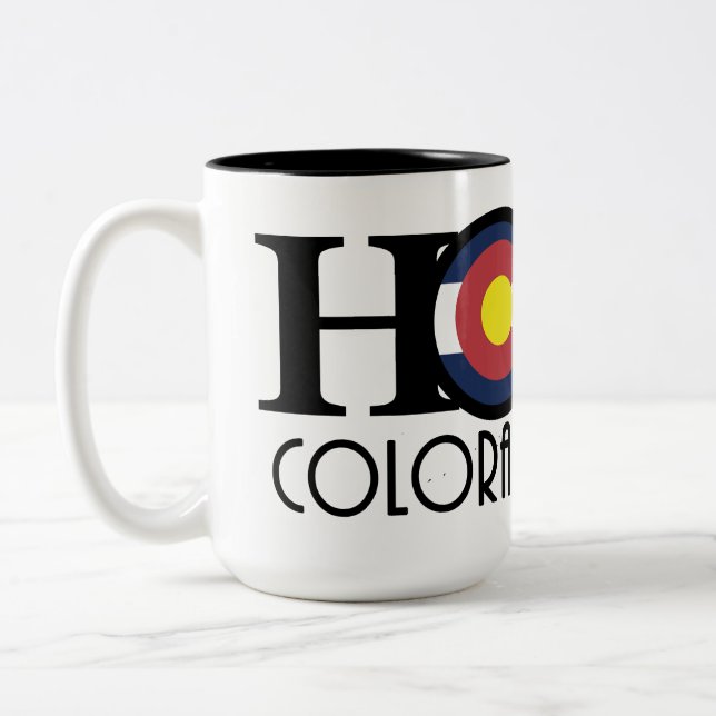 Taza Bicolor HOME Colorado Springs 15 oz (Izquierda)