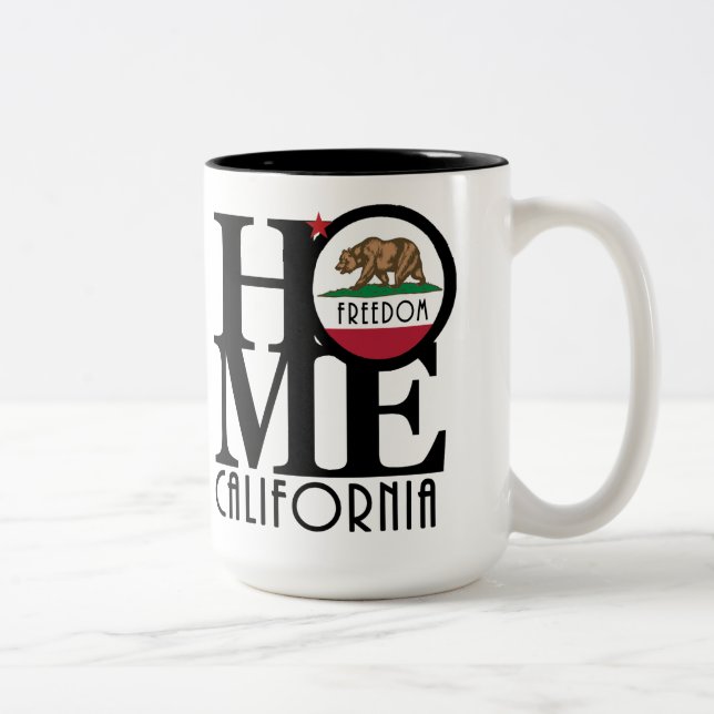 Taza Bicolor HOME Freedom California 15oz (Derecha)