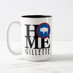 Taza Bicolor HOME Gillette WY 15oz