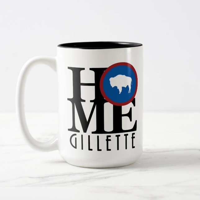 Taza Bicolor HOME Gillette WY 15oz (Izquierda)