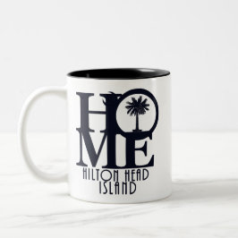 Taza Bicolor HOME Hilton Head Island 11oz de café de dos tonos 