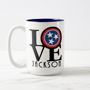 Taza Bicolor HOME Jackson TN 15oz