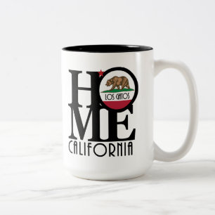 Taza Bicolor HOME Los Gatos Calfornia 15oz