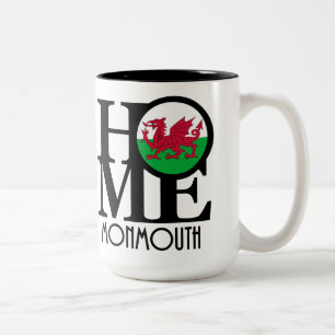 Taza Bicolor HOME Monmouth Wales 15oz