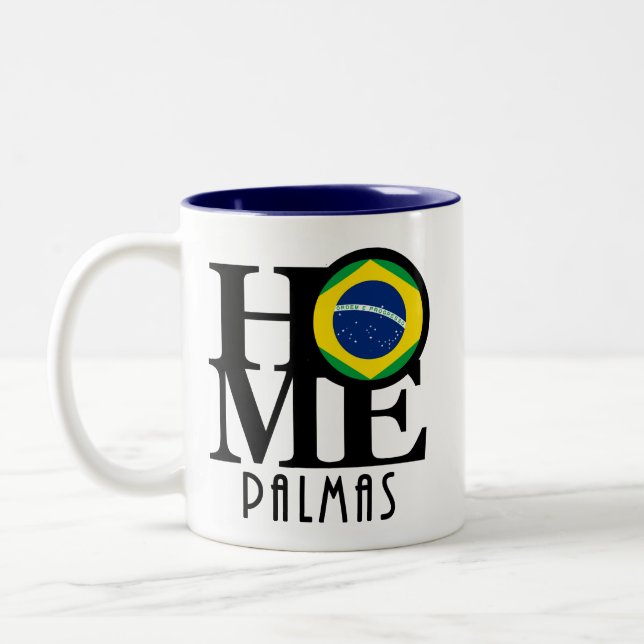 Taza Bicolor HOME Palmas 11oz (Izquierda)