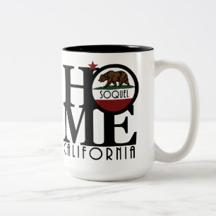 Taza Bicolor HOME Soquel California 15oz