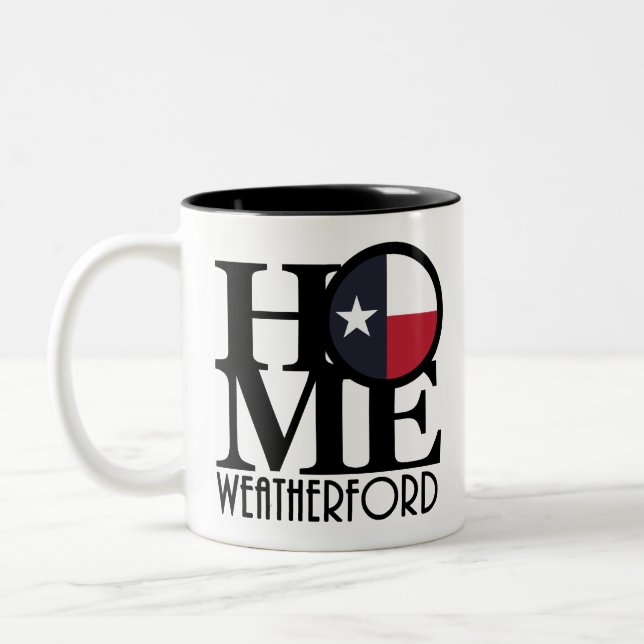 Taza Bicolor HOME Weatherford Texas (Izquierda)