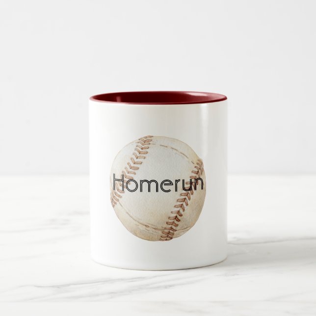 Taza Bicolor Homerun Baseball (Centro)