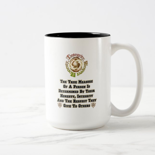 Taza Bicolor Honestidad Integridad Respeto MXT (Derecha)