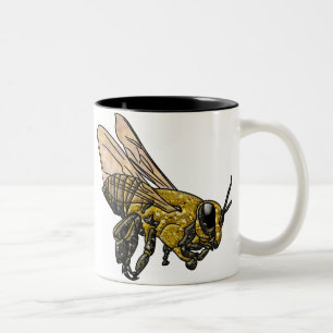 Taza Bicolor Honey Bee