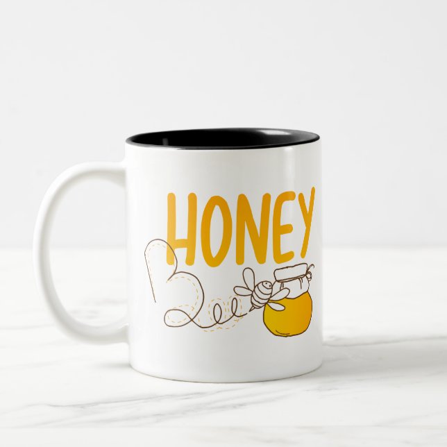 Taza Bicolor Honey Bee (Izquierda)