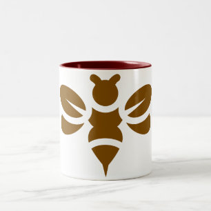 Taza Bicolor Honey Bee Coffee Mug