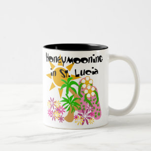 Taza Bicolor Honeymooning en St Lucia