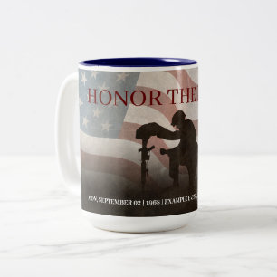 Taza Bicolor Honrar a los Caídos