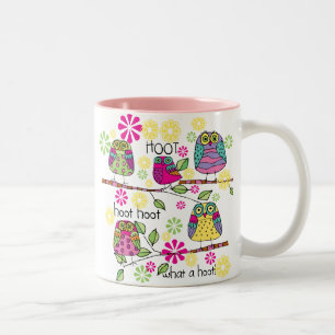Taza Bicolor Hootie Owls