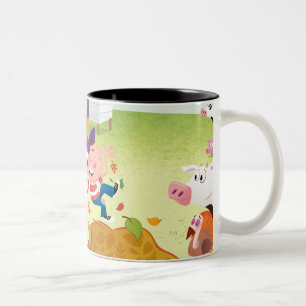 Taza Bicolor Hora de contar - el corral