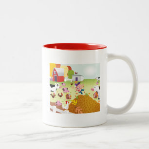 Taza Bicolor Hora de contar - el corral