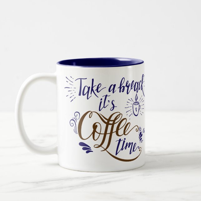 Taza Bicolor Hora del café (Izquierda)