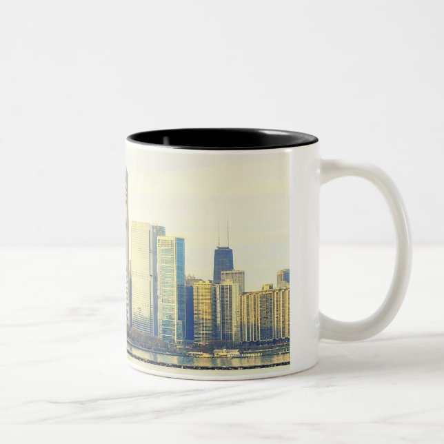 Taza Bicolor Horizonte de Chicago (Derecha)