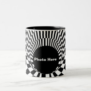 Taza Bicolor Horizonte de sucesos 3d Agujero negro